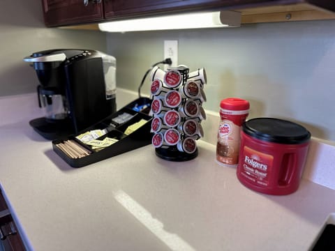 Plenty of coffee supplies provided for your stay!