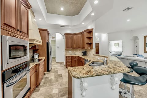 Open-concept kitchen for group gatherings