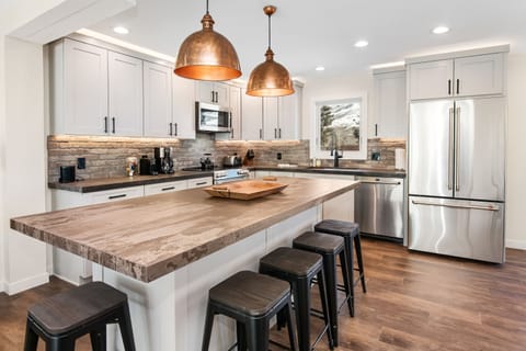 Fully Stocked Kitchen - Remodeled with High-End Appliances and Stunning Counters and Light Fixtures (1st Floor)