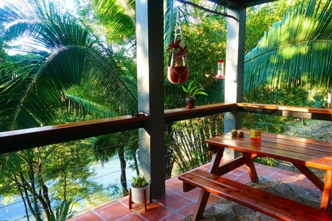 Porch over looking the Macal river
