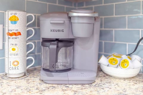 Start your mornings off right with a cup of coffee.