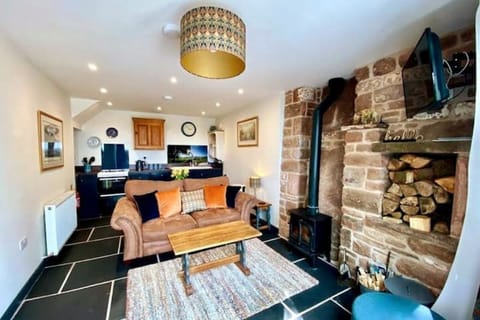 Cosy lounge and kitchen.