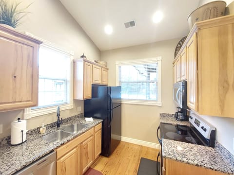 Full sized kitchen with all the comforts of home!