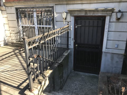 Gated double doors apt front!!