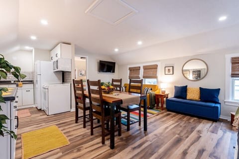 Open concept kitching/dining/living area