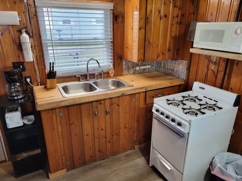 Kitchen with NEW Live Edge Countertops