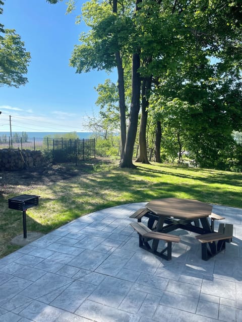 Enjoy a view of Lake Erie from the new patio in the backyard! Grill included!