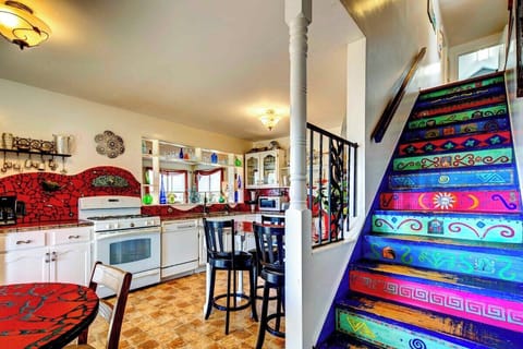 Kitchen and stairs to 2nd floor