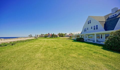 Beautiful lawn & front porch for children playing & adults hanging out