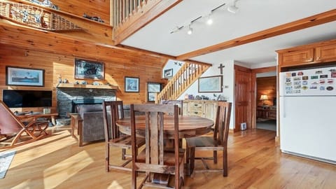 View from Dining Room to Kitchen and Living Area