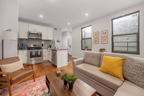 Living Room - Sectional Sofa Bed, Arm Chair, Console Table/Elevated Desk