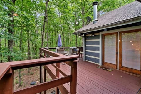 Deck view from back of cabin.