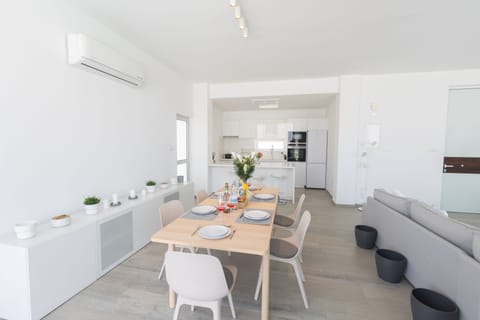 Dining Area with Table and chairs to seat 8 people