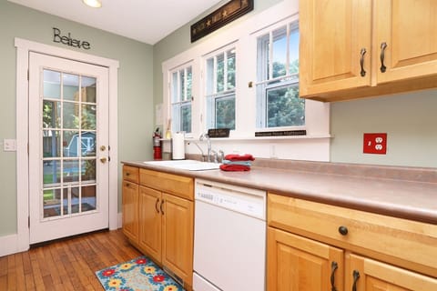 Kitchen has a dishwasher for your convenience