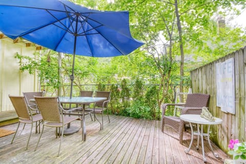 Back deck eating area