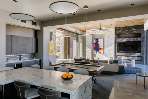 Socialize with everyone with the open kitchen to living space