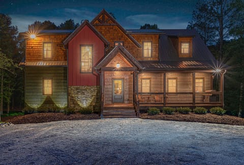 Front Elevation at dusk