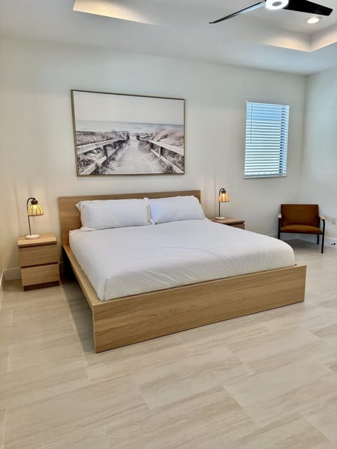 Master bedroom with king bed