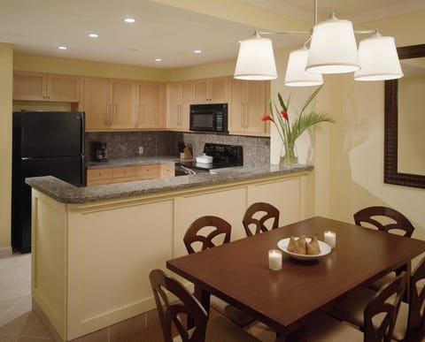Sample kitchen and dining area
