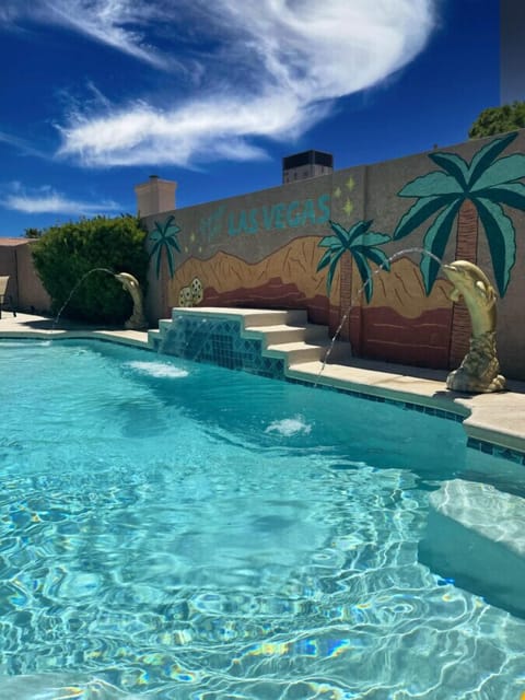 Welcome to the Mirage Pool House Our Back yard will make your stay unforgettable.