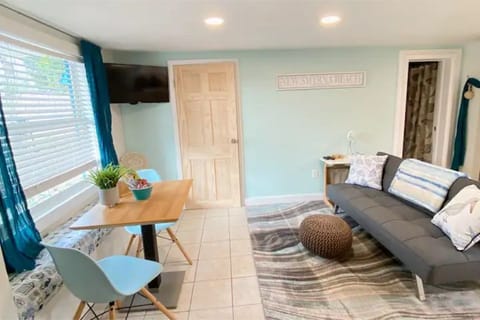 Open living room with dining area