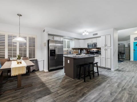 Large open kitchen and dining room