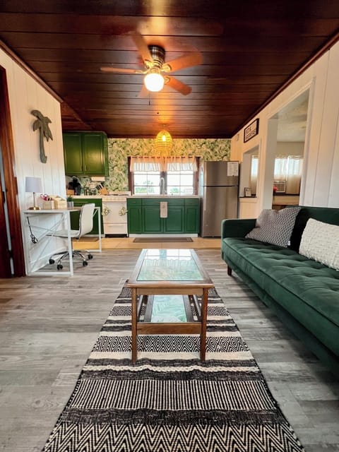 The Palm Tree Loft has an open concept living space