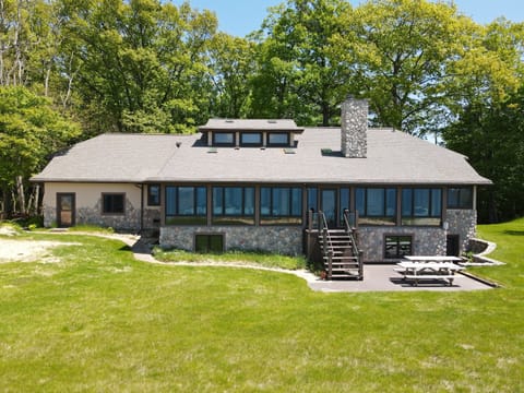 View of Cottage from lake shore