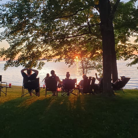 Enjoying the sunset facing northwest on the hill