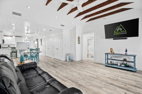 Open Concept Layout 65 inch TV