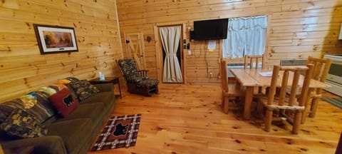 Nice living area with queen size sleeper sofa