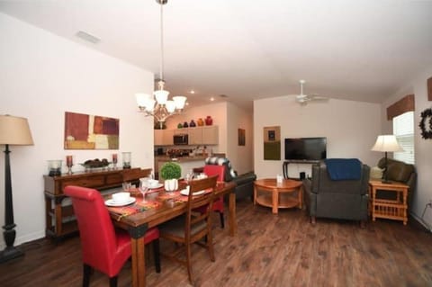 Looking into the living room from front parlor