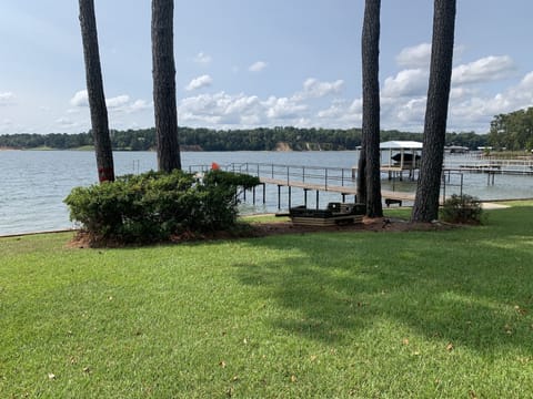 Looking at Thomas Mill Creek from the screened porch.