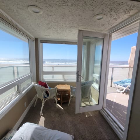 Sitting area off of the Main Bedroom  Beautiful view of the Ocean. 