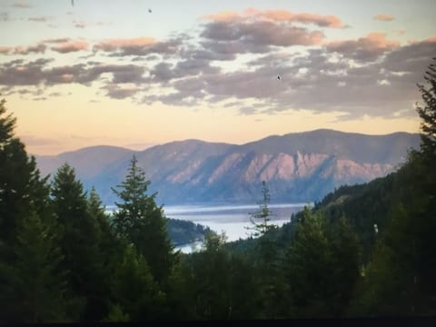 Lake and mountain views from many vantage points throughout the home.