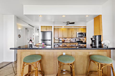 Bar seating for three