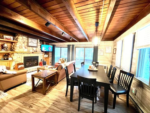Warm Cozy Open Living area for family to gather. 