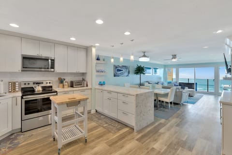 As you step in the front door!