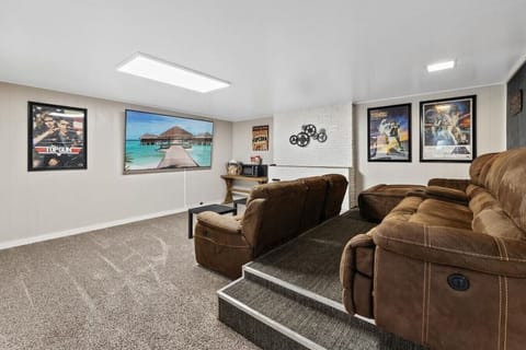 Your group will love watching movies and sports in the Theater Room!