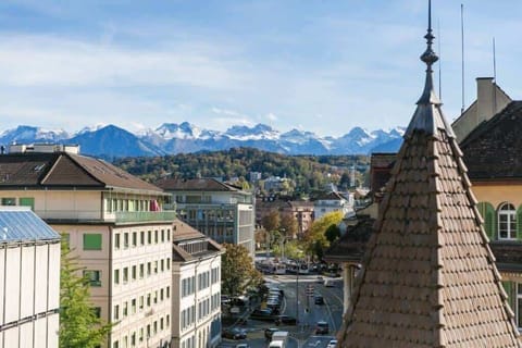 Alps panorama from the 6th floor - the view
that greets you every morning