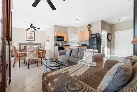 Living area with sleeper sofa