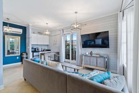 Living area with sleeper sofa