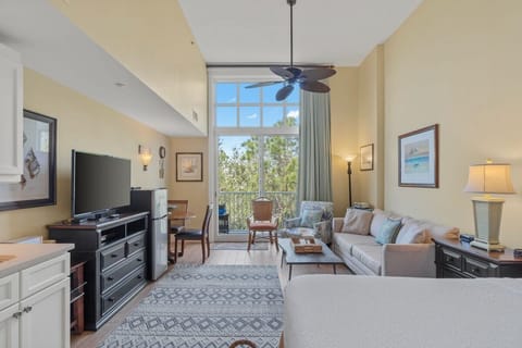 Living area with sleeper sofa