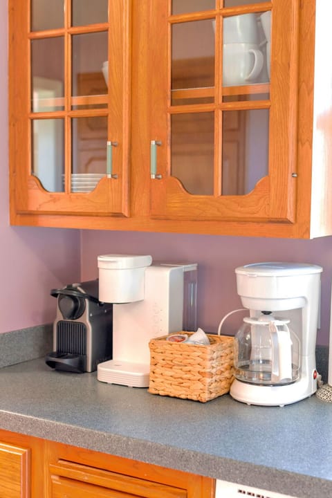 Nespresso, Keurig, and Drip Coffee maker. You choose. KCups provided