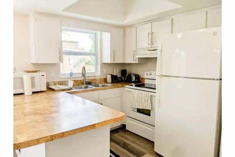 Kitchen area with lots of amenities