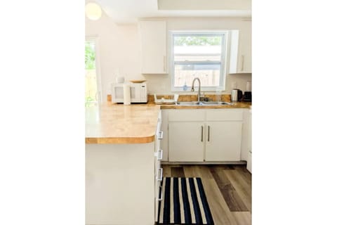 Kitchen area with lots of amenities