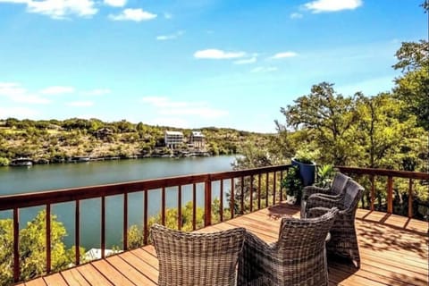 Beautiful lake views from your deck off the living room!