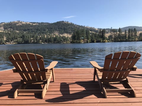 Large dock is great for fishing or relaxing