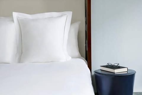 Sink into plush pillows and enjoy a calm, quiet night’s sleep.