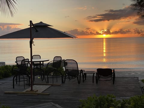 Sunrise from the beachfront deck